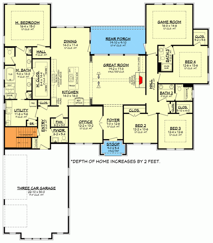 Ranch Style 4 Bedroom House Floor Plans Viewfloor co - Four Bedroom Ranch House Floor Plans