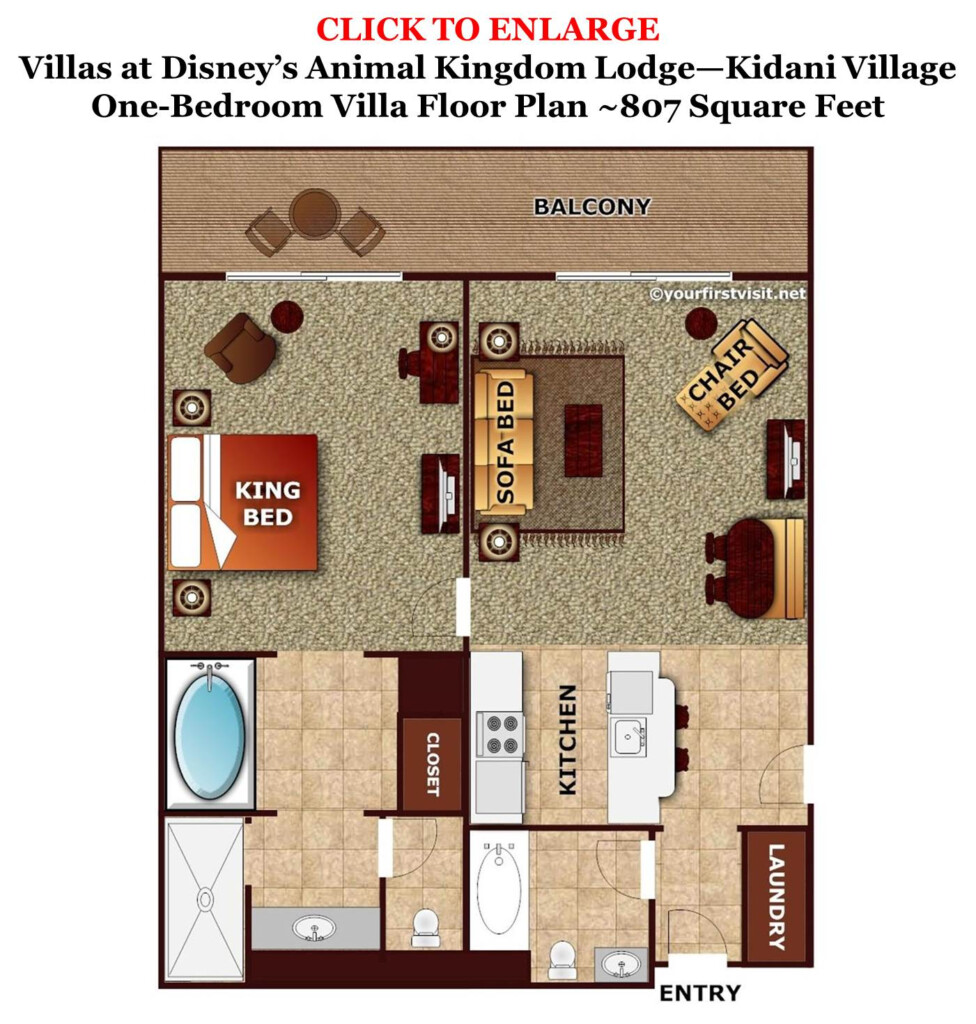 Review Disney s Animal Kingdom Villas Jambo House Yourfirstvisit - Jambo House 1 Bedroom Floor Plan