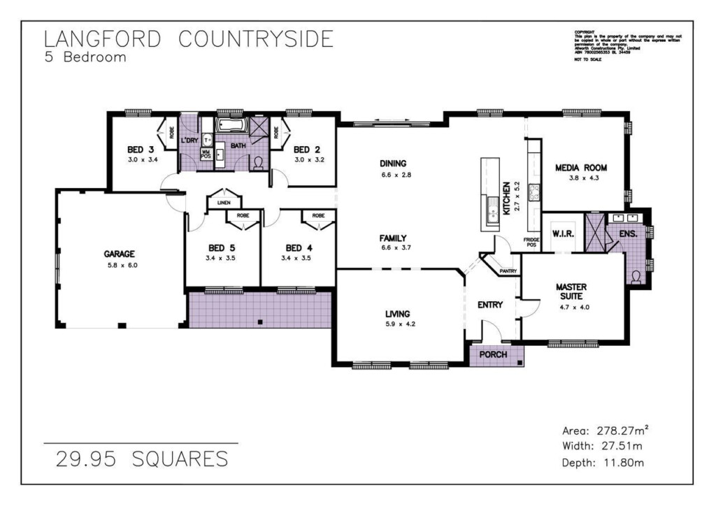 Sensational House Plan 5 Bedroom Ranch House Plans Pics Home Plans  - 5 Bedroom Ranch Family House Floor Plan