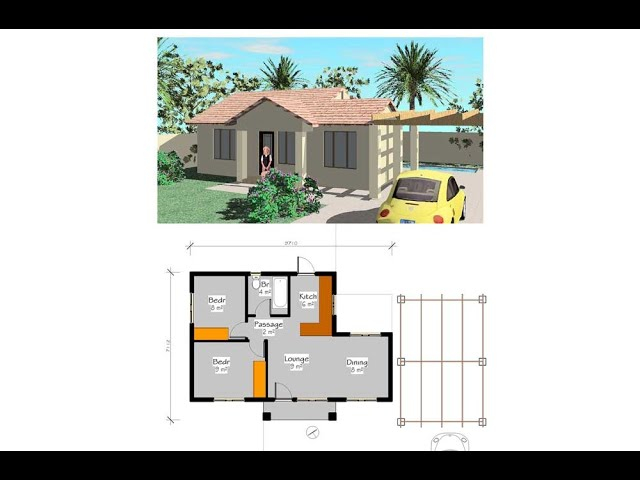 Simple House Plans In South Africa 2 Bedroom Plan Lc55 You - 2 Bedroom House Floor Plans South Africa