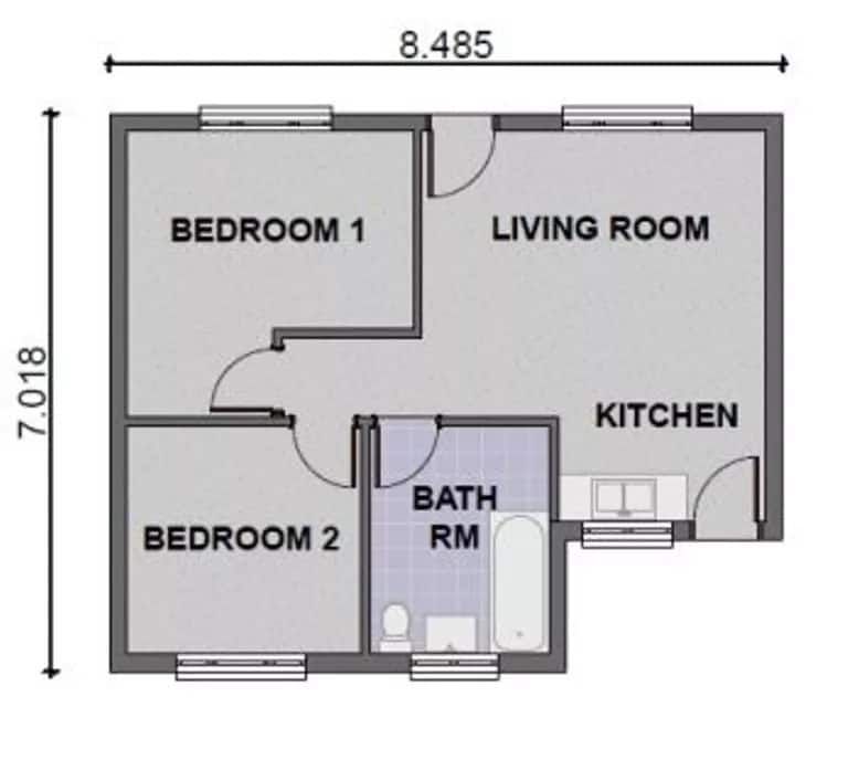 Simple Two Bedroom House Floor Plans Floorplans click - Simple Two Bedroom House Floor Plans