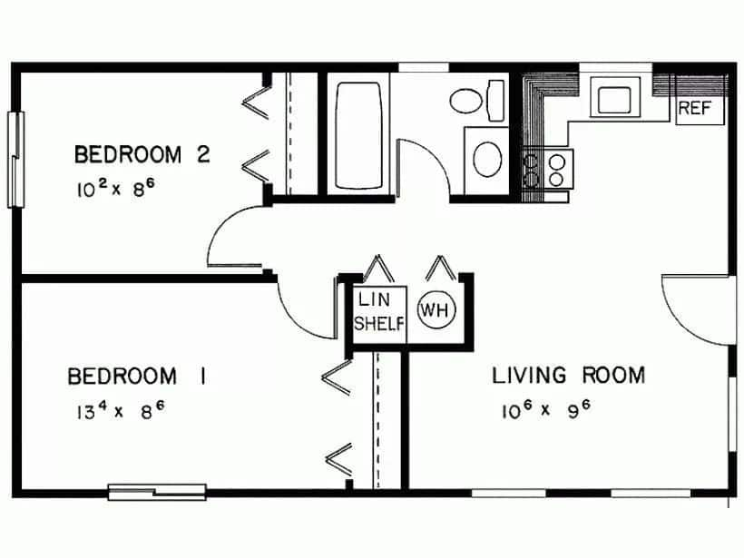 Simple Two Bedroom House Plans In Kenya Tuko co ke - Two Bedroom House Floor Plans In Kenya