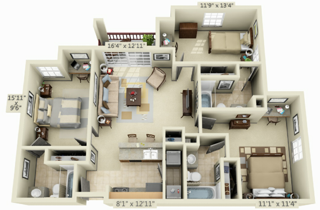 Sims 3 4 Bedroom House Plans - Sims 4 3 Bedroom House Floor Plan