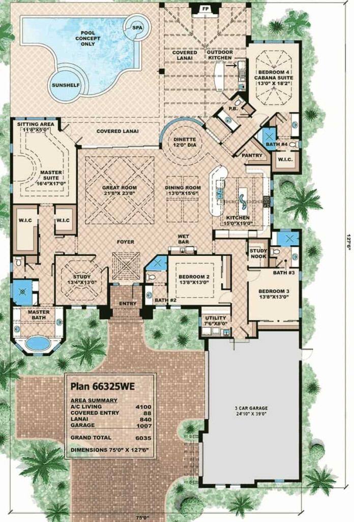 Single Story 4 Bedroom House Floor Plans Plans Of This Size Offer  - 4 Bedroom House Floor Plans With Pocket Office Arizona