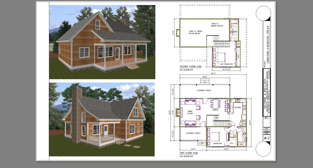 Small 2 Bed 1bath With Loft Floor Plans Two Bedroom Cabin Plan Type B  - 2 Bedroom House With Loft Floor Plans