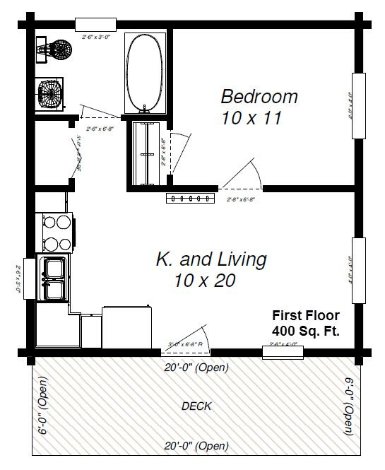 Small House 600 Sq Ft House Plans 1 Bedroom Architectural Design Ideas - One Bedroom One Floor House Plan 600sq Ft