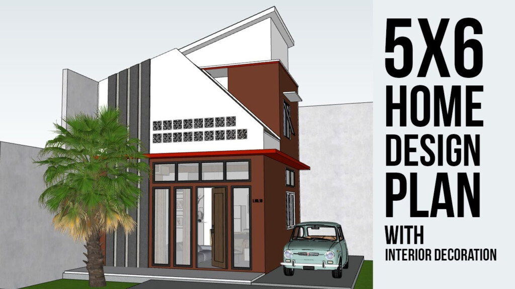 Small House Design Plans 5x6 With 2 Bedrooms YouTube - 5x6 House Floor Plan 2 Bedroom