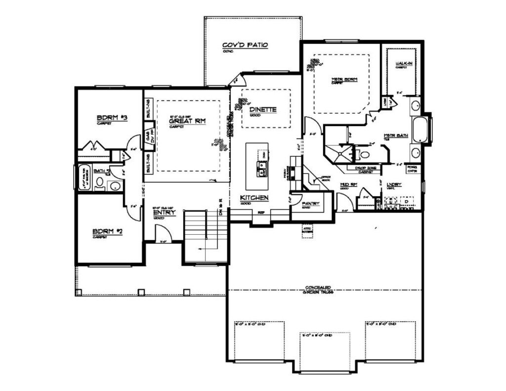 Split Bedroom Ranch HBC Homes - Split Bedroom Ranch House Floor Plans