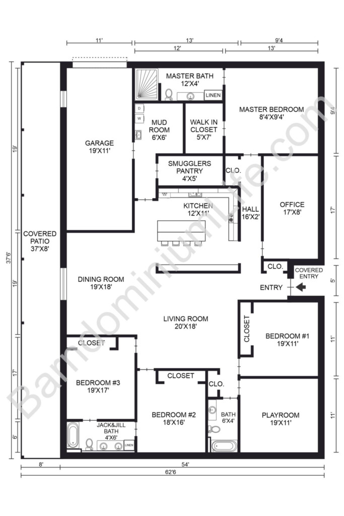 The Absolute Best 5 Bedroom Barndominium Floor Plans Barndominium  - 5 Bedroom Metal House Floor Plans