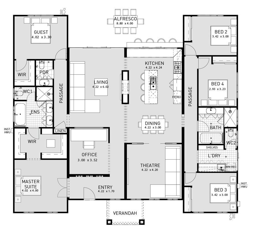 The Best Six Bedroom House Floor Plans And Description Modular Home  - Six Bedroom House Floor Plan