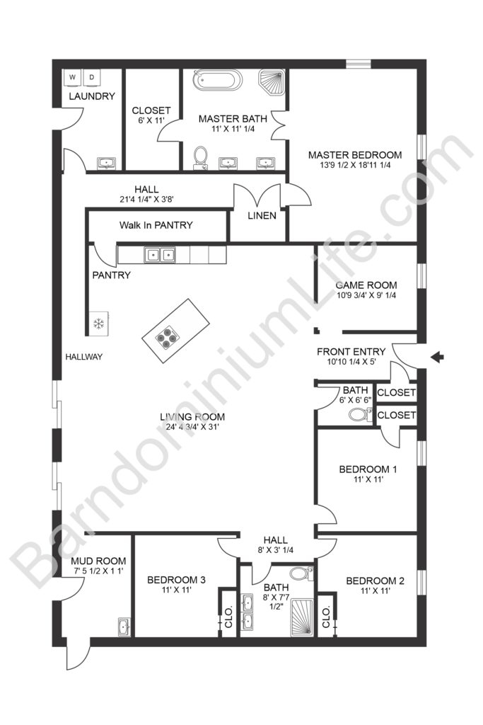 The Eight Best 4 Bedroom Barndominium Floor Plans With Pictures - 4 Bedroom Pole Barn House Floor Plans