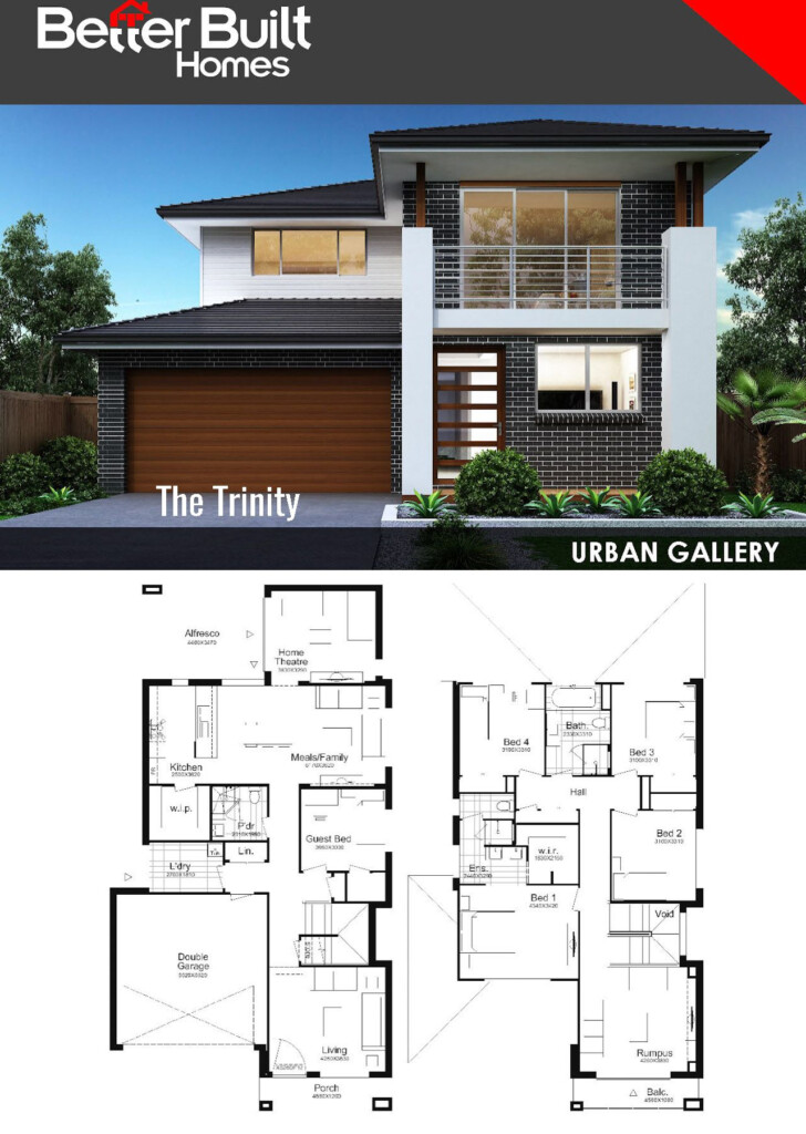 Three Bedroom Double Storey House Plans Image To U - Floor Plan Double Storey House 3 Bedrooms