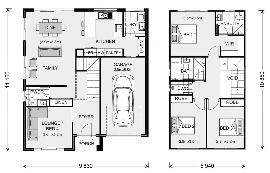 Three Bedroom Home Designs G J Gardner Homes - 1980 S 3 Bedroom House Floor Plans