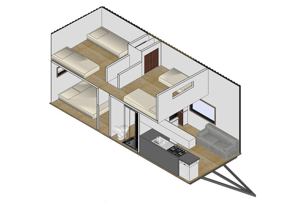 Tiny House On Wheels Floor Plans House Plans - Tiny House 3 Bedroom Floor Plans