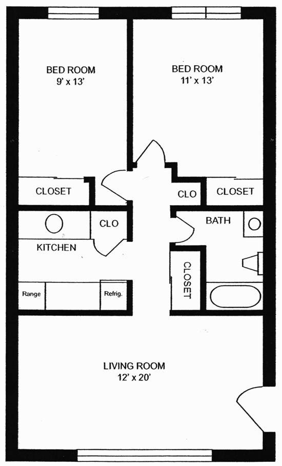 Tiny House Plans 2 Bedroom An Overview Of What You Need To Know  - Open Floor Plan 2 Bedroom Tiny House Plans