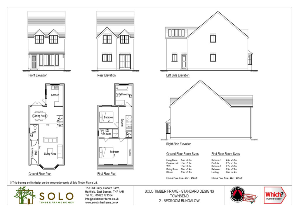 Townsend 3 3 Bedroom House Design Designs Solo Timber Frame Homes - 3 Bedroom House Floor Plans Uk