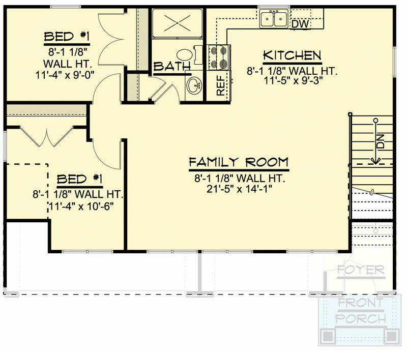 Traditional Carriage House Plan With 2 Bedrooms 135153GRA  - Two Bedroom Carriage House Floor Plans