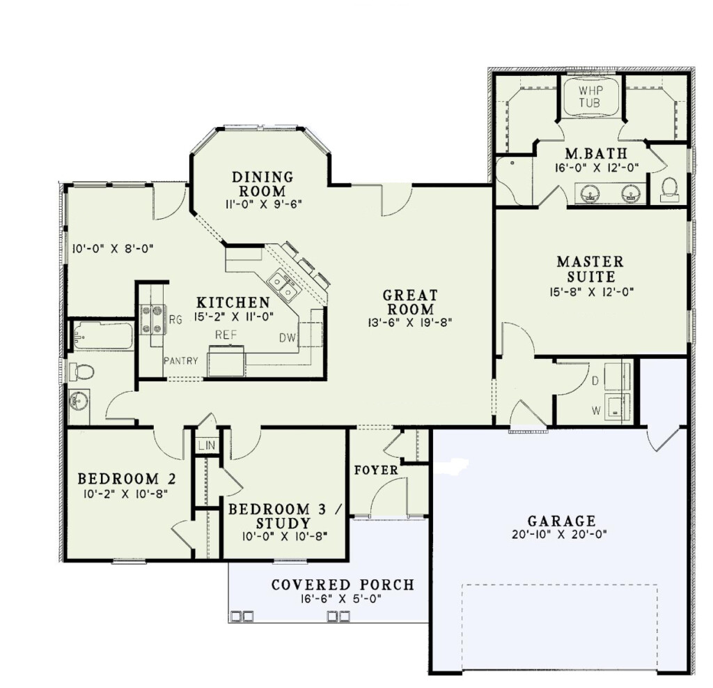 Traditional Split Bedroom Floor Plan SDL Custom Homes - House Plans Open Floor Plans Split Bedrooms