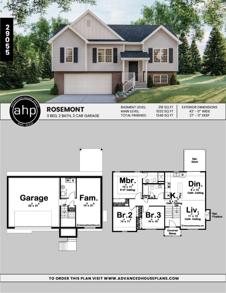 Traditional Split Level Floor Plans - Split Level House Floor Plan 3 Bedroom