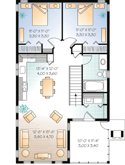 Two Bedroom Carriage House Plan Or ADU 21205DR Architectural  - Two Bedroom Carriage House Floor Plans