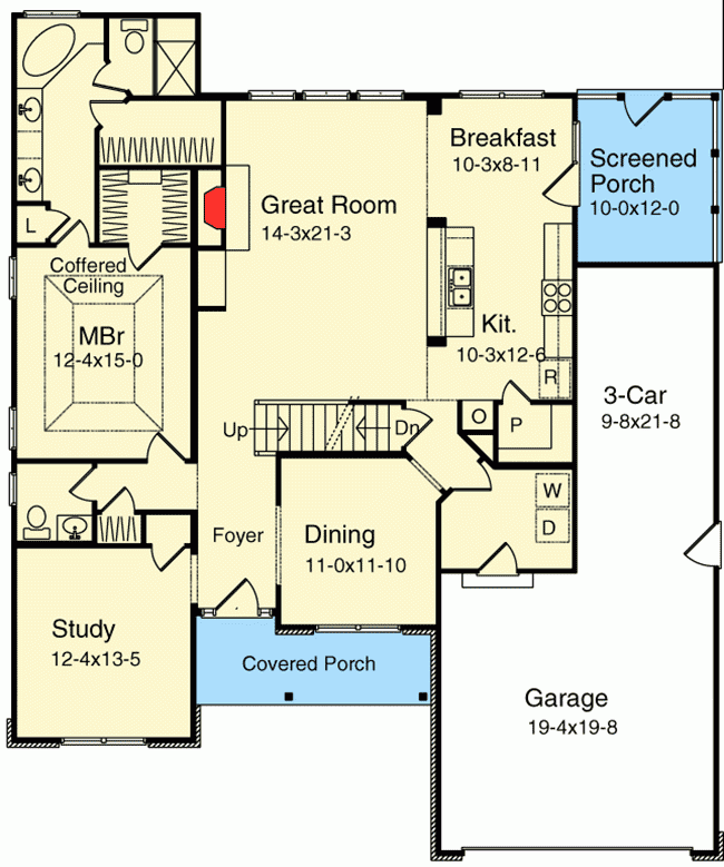 Two Story Great Room 2230SL Architectural Designs House Plans - 2 Bedroom Guest House Great Room Floor Plans