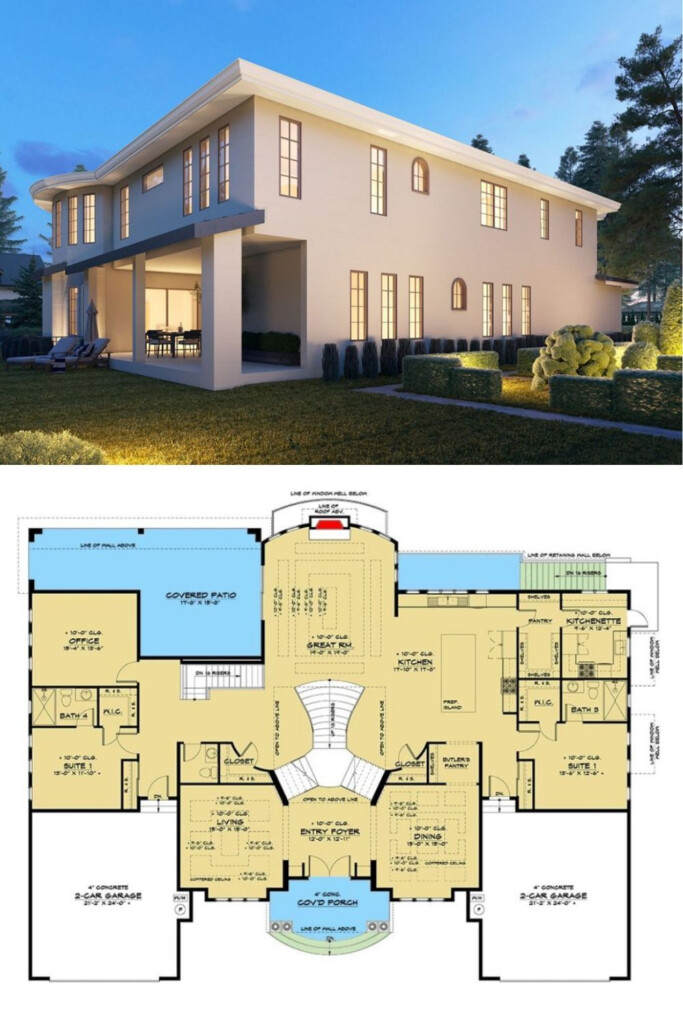 Two Story House Plans With An Open Floor Plan - Two Story 10 Bedroom 2 Story House Mansion Floor Plans