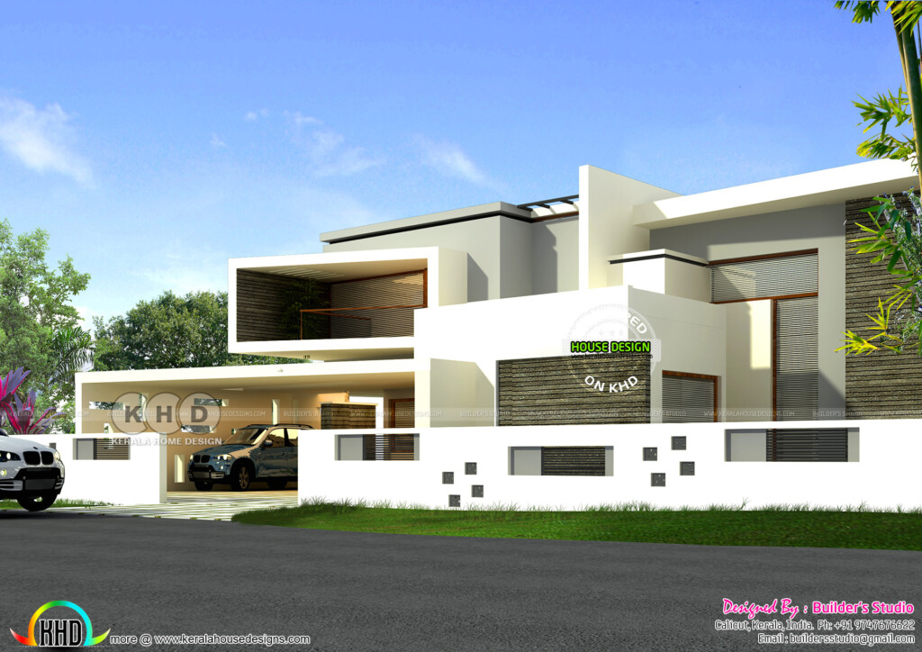 Ultra Modern 4 Bedroom 3000 Sq ft Home Kerala Home Design And Floor  - 3000 Square Feet 4 Bedroom House Floor Plan